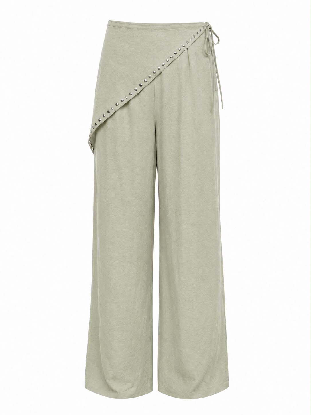 Studded Linen Trousers